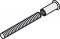 M6 Gewindestift m.Huelse M6x37mm