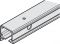 blank Laufschiene Alu blank 1,7m
