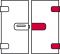 silberfarben, eloxiert Gegenkasten-Gt.Al.silb. 2-tlg