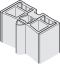 Aluminium Slido W-Fo32 Wandanschl.pr.silb. 3,05m