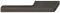 150 x 33 mm Griff Zi.titanf./Led.B.Croco 150,5x32mm