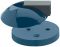 Polyamid Fussplatte PA blau 50 11x85mm