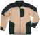 Jersey-Fleecejacke beige/schwarz Gr. S