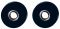 Rundzylinder DR-Rosette PA schw.90
