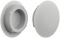 Kunststoff Abdeckkappe Kst. grau D=20/15,0mm