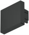 Mit Bohrmarkierung für Kabeldurchlass Endkappe für PROFIL 2102 Kst.schwarz