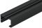 schwarz, eloxiert Slido D-Li12 LS/Blend.Wand Alu schw.3m