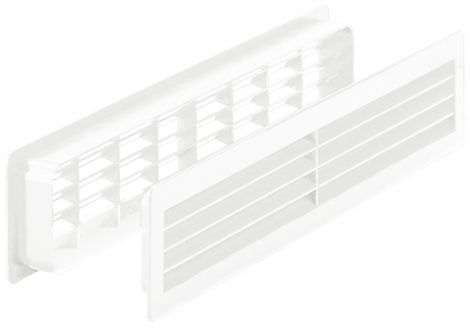 460 x 95 mm Luftgitter weiss 99 460x95mm