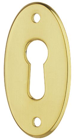 Schlüsselschild Ms. poliert 20x37mm