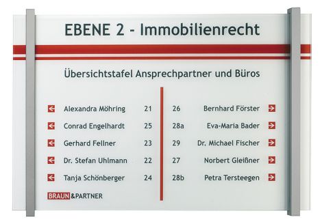 Wegweiser DIN A4, Querformat Tuerschild titangrau 297x210mm