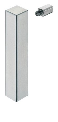 Relinghalter, Tablarreling-System, für Relingstange 8x8 mm, Endstütze