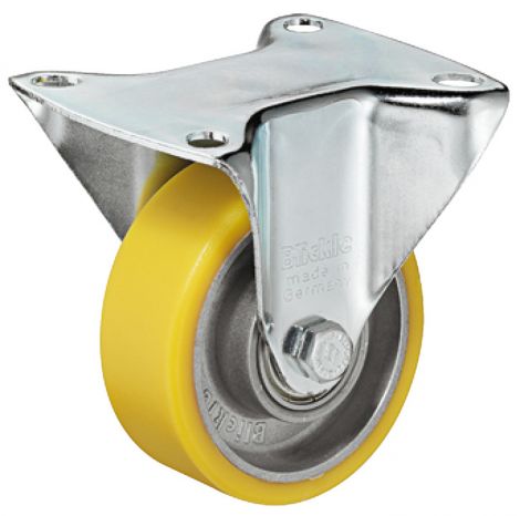 weich Bockrolle verz.platte 180kg Ø 80mm
