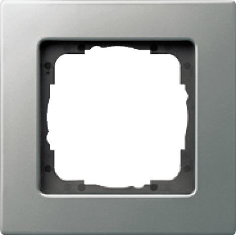 1-fach Rahmen 1-fach edelstahlfarben