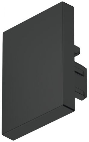 Mit Bohrmarkierung für Kabeldurchlass Endkappe für PROFIL 2103 Kst.schwarz