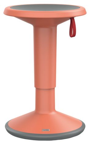 Hocker 100U Kunstst.orange 450-630x330mm