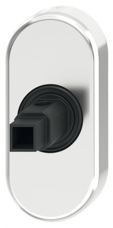 eloxiert, silberfarben Fenstergriffadapter Al.silb.oval