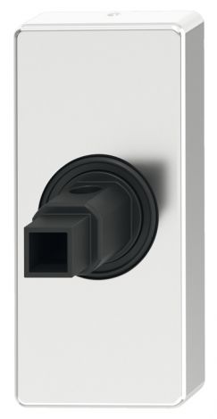 eloxiert, silberfarben Fenstergriffadapter Al.silb.eckig