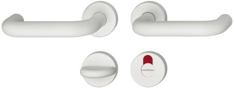 WC-Garnitur mit Schauscheibe WC-Garn.8 20 PA weiß matt 99 Td=23-28mm