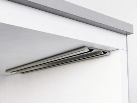 Seilzugklappenhalter, für Klappen aus Holz und mit Aluminiumrahmen, mit einstellbarer Bremswirkung