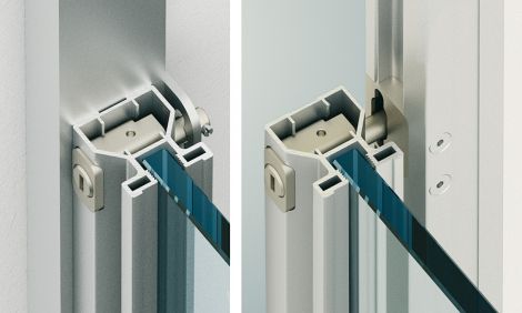 Manuelles Verschlusssystem, für Häfele Slido R-Aluflex 80A