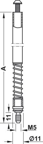 2500 – 2.750 mm Treibriegelstg.verz. 10/1635mm