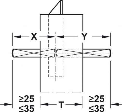 55 mm Drueckerstift 9x100mm