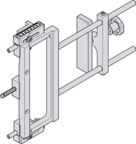Universalfräsrahmen, für Frässchablone H2/H7