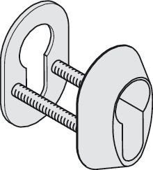 Rosettengarnitur Sicherheitsrosette Toplock 12mm PZ