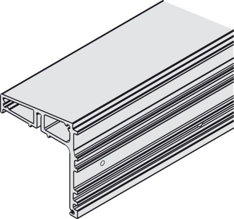 silberfarben, eloxiert Frontslide 60/A Winkeltragprof.silb.6,0m