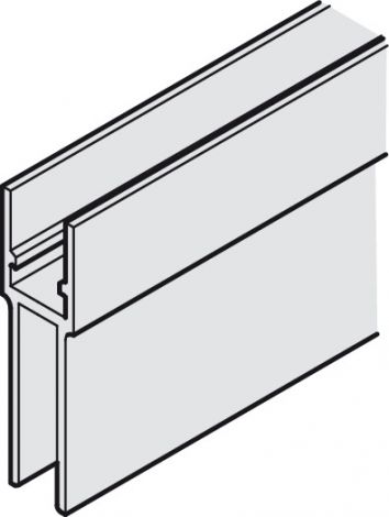 silberfarben, eloxiert Glashalteprofil farbl.elox. 6,5m