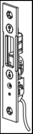 U-Stulp Schließpl. Riegelschaltk.ls.24x6x150mm
