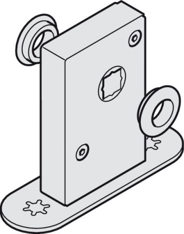 Bodenschloss, Häfele Slido W-Fold32 100T, Fold 100-T