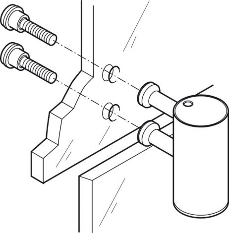 Oberlicht-Gegenkasten, Startec, für Ganzglas-Pendeltüren