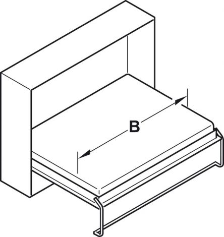 900 mm Bügelfuß schw. 900mm