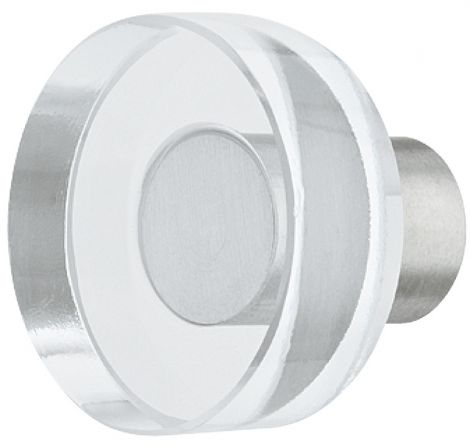 25 mm Knopf Edst/Glas klar 25x22mm
