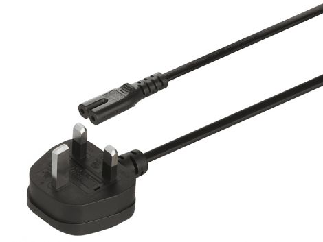0.75 mm² Primärleitung m.Stecker/UK/schwarz/2m