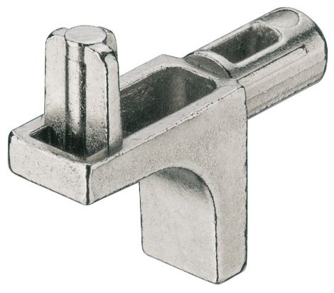 vernickelt Bodentraeger Zi.vern.m.Steckzapfen 5/5mm