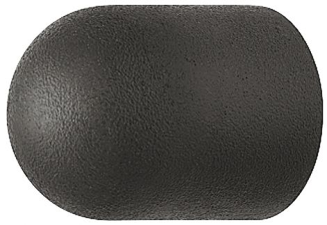 17 mm Knopf Gummi schwarz 17X26mm