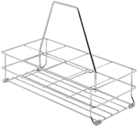 mit Standfüssen Flaschenkorb verchr. 195x298x302mm