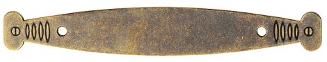 153 x 24 mm Platte Ms.braun durchger. 153x24mm