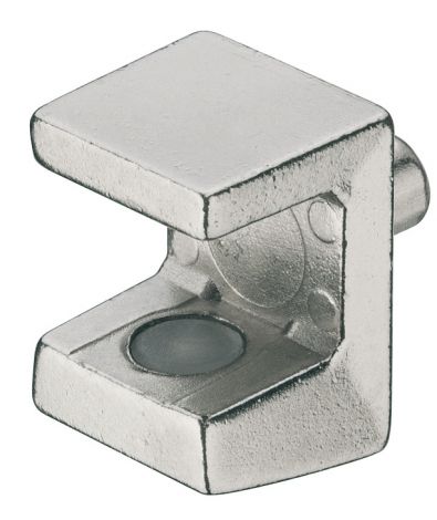 vernickelt Gl.Bodentraeger f.6-8mm Glas Lochr.5mm