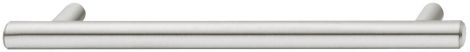 vernickelt, gebürstet Griff St.nick.geb. 376x35mm