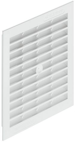 154 x 154 mm Luftgitter Kst.weiss 154x154mm