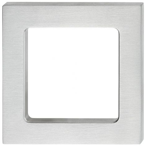 50 x 50 mm Muschel Edelstahl matt 50x50M