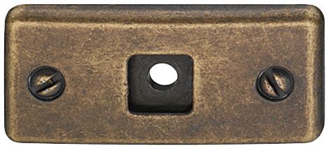 Platte Zi.braun durchger. 21x45mm