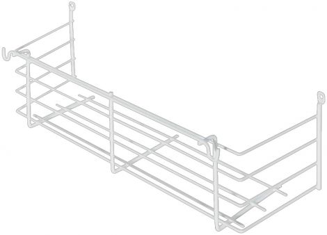 335 x 115 x 110 mm Putzm.-Korb weiss 330x115x100mm