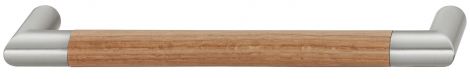 schwarz, Sockel: lackiert Griff Eiche lack/edstf. 208x40mm
