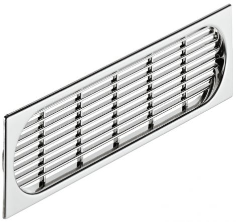 225 x 64 mm Luftgitter Kst. chrom 225x64mm