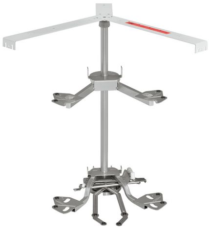 silberfarben, pulverbeschichtet 3/4-Kr.-Beschlag silberf. 800mm