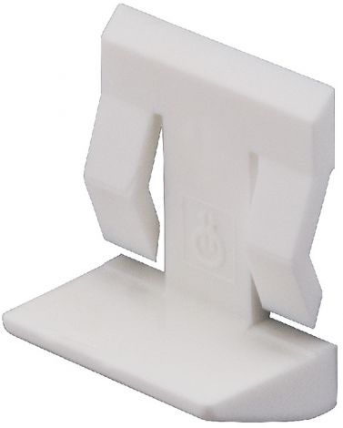weiß Glasbodenträger Kst.weiss 5mm